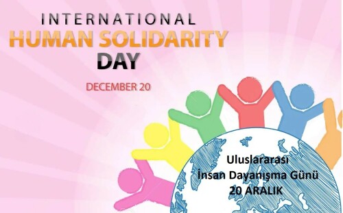 95133861 international human solidarity day on december 20 background