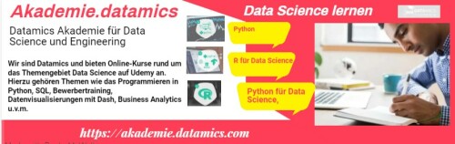Wir sind Datamics und bieten Online-Kurse rund um das Themengebiet Data Science auf Udemy an. Hierzu gehören Themen wie das Programmieren in Python, SQL, Bewerbertraining, Datenvisualisierungen mit Dash, Business Analytics u.v.m.

Please visit at:- https://akademie.datamics.com