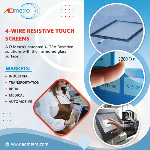If you are considering a resistive wire touchscreen, but confused with the design, here are the subtle nuances that can help you understand the difference between the 4 and 5 wired resistive touchscreens.
Visit here: https://admetro.com/
