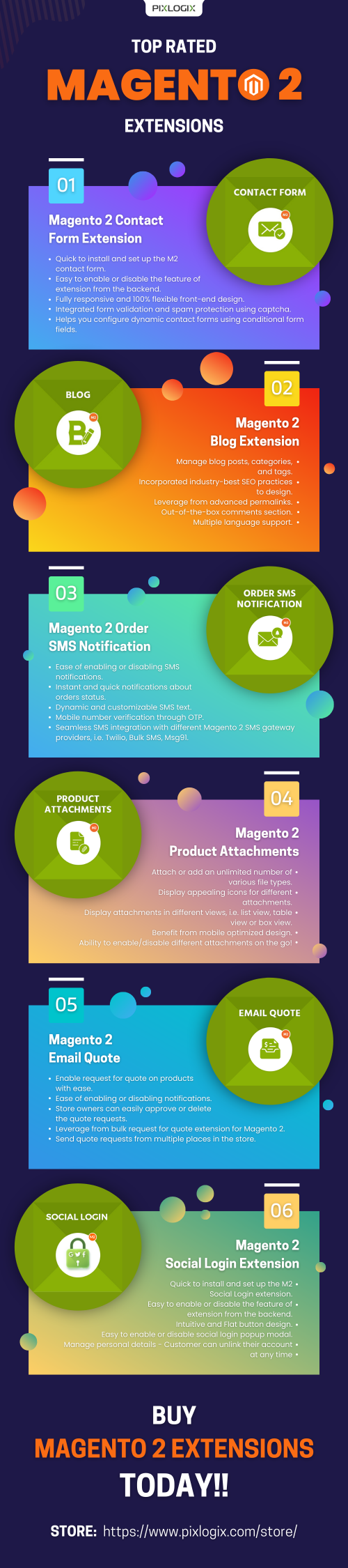 Magento is one of the open-source platforms that have made us an amazing step forward in recent years. Magento is a powerful e-commerce tool. It has grown into a very reliable platform, trusted by businesses of all shapes and sizes. But speaking of Magento's success, online retailers are emphasizing the role of Magento 2's appropriate extensions. Here, we have added some of the top Magento 2 extensions. Read more – Buy Magento 2 Extension