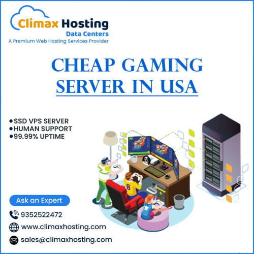 climax Hosting are the Cheap Gaming Server Provider in USA. You can Buy Dedicated Game Server Hosting At Lowest Price With Fully Managed, Low Latency And 100 % Up Time, Unlimited Bandwidth.You can get small to extra-large size dedicated gaming servers hosting. The gaming servers come with quad core processor, 32 GB ram, and a gaming control panel which ensures the high performance of your gaming website.

Visit Us :https://www.climaxhosting.com/gaming-servers.php