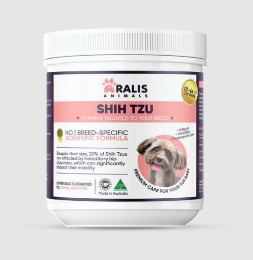 Shih Tzu Supplement, Aralis Animals Nourish your Shih Tzu for a radiant life. Explore our specialized formula for their unique needs. 

Visit us: https://www.aralisanimals.com.au/products/shih-tzu