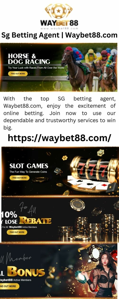 With the top SG betting agent, Waybet88.com, enjoy the excitement of online betting. Join now to use our dependable and trustworthy services to win big.


https://waybet88.com/