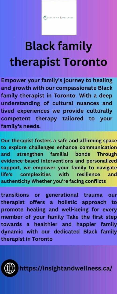 Black family therapist Toronto