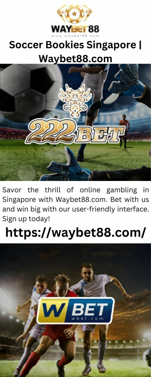 With Waybet88.com, the best option for soccer bookmakers in Singapore, enjoy the excitement of soccer betting. Sign up now to benefit from our amazing odds and win big!


https://waybet88.com/