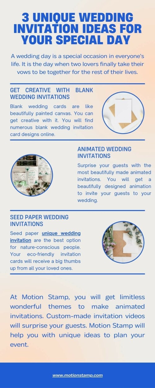 3 Unique Wedding Invitation Ideas for Your Special Day