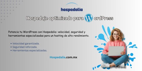 Hospedalia ofrece todos los elementos esenciales para tu hosting Wordpress, garantizando velocidad, seguridad y herramientas especializadas para una experiencia óptima en tu sitio web. https://hospedalia.com.mx/wordpress-hosting/