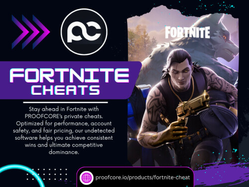 ProofCore has a reputation among the public for providing safer, more reliable Fortnite cheats than the rest. Here's why they stand out Cheating in Fortnite will always be controversial, but there's one thing that's guaranteed: if you are going to use Fortnite cheats, you must do it the intelligent way. Free cheats have gigantic downsides—from bans to malware—that just aren't worth risking. With a reliable provider such as ProofCore, players can experience Fortnite hacks which are safe, undetected, and loaded with strong features. It's the better option for anyone who wishes to boost their gaming experience without risking their account.


For more Information: https://proofcore.io/products/fortnite-cheat 

Read Our Blogs:

https://dayzhack.blogspot.com
https://proofcore.wordpress.com
https://medium.com/@proofcore/dayz-cheats-in-2025-724d2bb5e47f
https://proofcore.bcz.com/2025/09/12/33

Related Links:

https://linktr.ee/proofcore
https://gravatar.com/proofcore
https://www.behance.net/proofcore

Related Tags:
#apexcheat
#apexhack
#apexcheats
#apexHacks
#fortnitecheat
#fortnitehack
#PROOFCORE