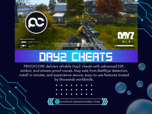 DayZ has always been one of those games that push players to their limits. From the harsh environments to the constant threat of zombies and unpredictable encounters with other survivors, the game is all about survival. And in such a punishing world, many players look for an edge — something to tilt the odds in their favor. That’s where DayZ cheats come into the conversation.|

For more Information: https://proofcore.io/products/dayz-cheat 


Read Our Blogs:

https://dayzhack.blogspot.com
https://proofcore.wordpress.com
https://medium.com/@proofcore/dayz-cheats-in-2025-724d2bb5e47f
https://proofcore.bcz.com/2025/09/12/33

Related Links:

https://linktr.ee/proofcore
https://gravatar.com/proofcore
https://www.behance.net/proofcore

Related Tags:
#apexcheat
#apexhack
#apexcheats
#apexHacks
#fortnitecheat
#fortnitehack
#PROOFCORE