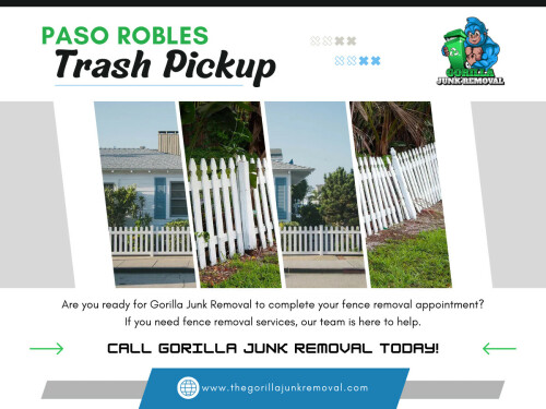 When it comes to getting rid of unwanted items, many Paso Robles residents wonder whether their regular trash pickup is enough or if they should hire a junk removal service. While both options help you dispose of waste, they differ in scope, convenience, and cost. Understanding 

For More Information: https://www.thegorillajunkremoval.com/junk-removal-paso-robles

Address: 4685 Almond Dr, Templeton, CA 93465, United States

Phone: 805-712-6218

Find Us On Google Map: https://maps.app.goo.gl/eaiebS9L9Ly76RCy8

Read Our Blogs:

https://thegorillajunkremoval.wordpress.com
https://thegorillajunkremoval.tumblr.com
https://thegorillajunkremoval.weebly.com/

Related Links:
https://beacons.ai/thegorillajunkremoval
https://c8ke.com/thegorillajunkremoval
https://linktr.ee/thegorillajunkremoval
https://www.ted.com/profiles/48573050

Related Tags:

#JunkRemovalPasoRobles
#PasoRoblesJunkRemoval
#PasoRoblestrashpickup
#PasoRoblestrashservice
#JunkpickupPasoRobles
