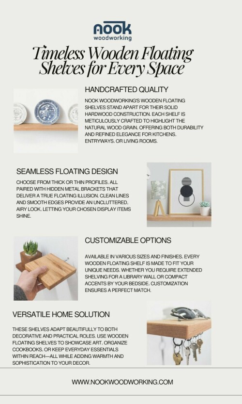 Timeless Wooden Floating Shelves for Every Space