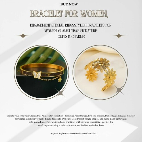 Stylish Bracelets for Women Glamsutra’s Signature Cuffs & Charms