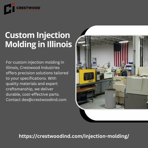 For custom injection molding in Illinois, Crestwood Industries offers precision solutions tailored to your specifications. With quality materials and expert craftsmanship, we deliver durable, cost-effective parts. Contact des@crestwoodind.com. Visit: https://crestwoodind.com/injection-molding/