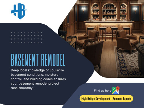A basement remodel is more than just an upgrade—it’s a transformation. What was once a cold and dark storage space becomes a warm, vibrant part of your home. From vision to execution, every detail contributes to making your basement functional, stylish, and comfortable.

High Bridge Development

Address: 101 North 7th Street, Louisville, KY 40202, United States
Call Us: +15028616100
Email: info@highbridgedev.com
Find Us On Google Map: https://maps.app.goo.gl/njivtZAECzuXsPVw7

Read Our Blogs:
https://v.gd/kQJROi
https://is.gd/ORh9vu
https://tinyurl.com/266vhfq2

More Links:
https://is.gd/mkxeYr
https://tinyurl.com/2yprrky2
https://v.gd/QCq1BT