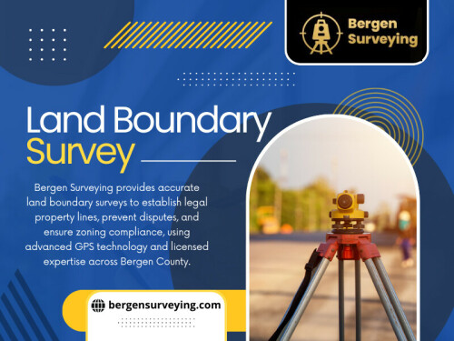 Conversely, a professional Land Boundary Survey is an upfront investment that yields permanent clarity and peace of mind.All surveyors are not created equal. In choosing a Bergen County Land Surveying Company, seek:

Find Us On Google Map : https://maps.app.goo.gl/yJf85xxpGkuTYMPT8

Official Website: https://bergensurveying.com/services/boundary-surveys

Address: 32 Courter Rd, Franklin Lakes, NJ 07417, US

Phone: ‪(201) 731-2264

Read Our Blogs:
https://bergensurveying.bcz.com
https://bergensurveying.wordpress.com
https://bergensurveying.medium.com/boundary-survey-bergen-county-27238bc23362

Related Links:
https://heylink.me/bergensurveying/
https://www.buzzfeed.com/bergensurveying
https://www.blurb.com/user/bergensurvey

Related Tags:

#LicensedSurveyorBergenCounty,
#BergenCountyPropertySurveyor,
#LandBoundarySurvey,
#BoundarySurveyBergenCounty,
#BoundarySurveyForFence,
#BergenSurveying,