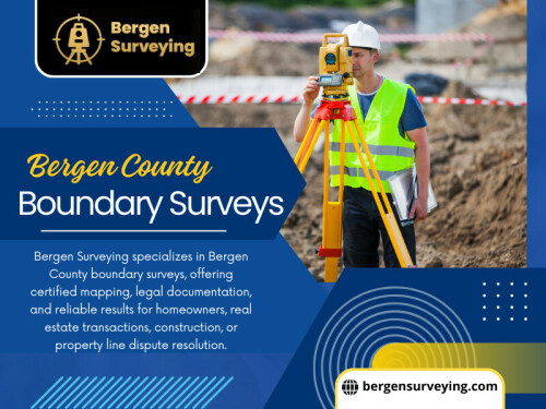 Zoning regulations in your area usually determine the distance between buildings and property lines. Without precise measurements, you could unknowingly cross setback lines, stop your project, or receive penalties. Bergen County Boundary Surveys offer the precise information necessary to remain in line with building requirements.

Find Us On Google Map : https://maps.app.goo.gl/yJf85xxpGkuTYMPT8

Address: 32 Courter Rd, Franklin Lakes, NJ 07417, US

Phone: ‪(201) 731-2264

Read Our Blogs:
https://bergensurveying.wordpress.com
https://bergensurveying.brushd.com
https://bergensurveying.jimdosite.com

Related Links:
https://linktr.ee/bergensurveying
https://soundcloud.com/bergensurveying
https://vimeo.com/bergensurveying

Related Tags:

#LandSurveyorBergenCounty,
#BergenCountyLand SurveyingCompany,
#BergenCountyPropertySurveyor,
#BoundarySurveyBergenCounty,
#BoundarySurveyForFence,
#BergenCountyBoundarySurveys,
#BergenSurveying,