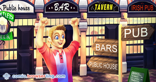 An SEO expert walks into a bar, bars, pub, inn, tavern, public house, Irish pub, drink, drinks, beer, alcohol...

For more browser comics visit comic.browserling.com. New jokes about browsers and web developers every week!