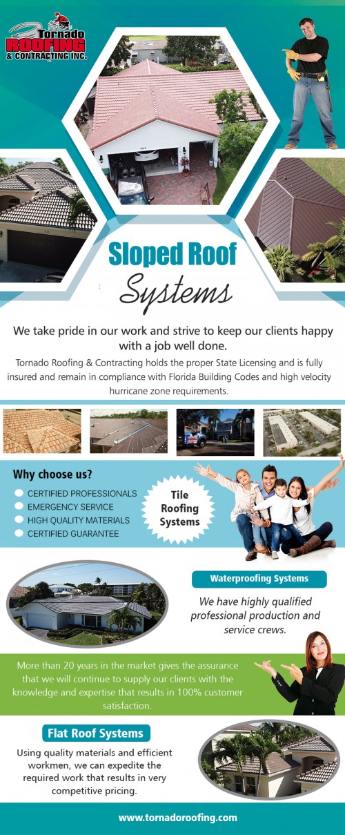 Best Roofing Company Near South Florida Give Valuable Advice at https://tornadoroofing.com/roofing-services/

Services: roof replacement, roof repair, flat roof systems, sloped roof systems, commercial roofing, residential roofing, modified bitumen, tile roofing, shingle roofing, metal roofing
Founded in : 1990
Florida Certified Roofing Contractor:
License #: CCC1330376
Florida Certified Building Contractor:
License #: CBC033123

Find us here: https://goo.gl/maps/qPoayXTwKdy

If you have been living in the same home for a long time, you must be planning to change the roof. Individuals prefer to upgrade their roof after some time to avoid any severe damage to the house or roofing system. However, if you are planning to have your roof repaired for the first time, things can get confusing. You have to select the Best Roofing Company Near South Florida.

For more information about our services click below links: 
https://www.classifiedads.com/manufactured_homes/26z7smngf1937
http://florida.bizhwy.com/tornado-roofing-contracting-id34012.php
https://www.321area.com/florida/titusville/home-improvement-and-repair/tornado-roofing-contracting.htm
http://www.askmap.net/location/5032963/united-states/tornado-roofing-contracting
https://bizidex.com/en/tornado-roofing-contracting-home-improvements-119739
https://www.gomylocal.com/biz/15884277/Tornado-Roofing-%26-Contracting-Pompano+Beach-FL-33063

Contact Us: Tornado Roofing & Contracting
Address: 1905 Mears Pkwy, Pompano Beach, FL 33063
Phone: (954) 968-8155 
Email: info@tornadoroofing.com

Hours of Operation:
Monday to Friday : 7AM–5PM
Saturday to Sunday : Closed