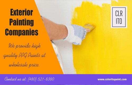 Choosing the Right House Painting Companies AT https://coloritopaint.com/house-painting-companies/
Whether you are completing new construction or moving from the simplest to the grandest remodel, a fresh coat of paint adds the polish to the picture you are determined to create. Painting company services can assist you with an interior, exterior residential and commercial room, surface, or decorative painting needs. There are House Painting Companies out there that can provide you assistance regarding color options. Consultants will be provided so that you will know which colors will be more suitable for the rooms in your home.
Social : 
http://chirb.it/4w7n15
https://picosong.com/wgqF4/
https://simplecast.com/s/caba9af9
https://www.talkshoe.com/episode/5718388