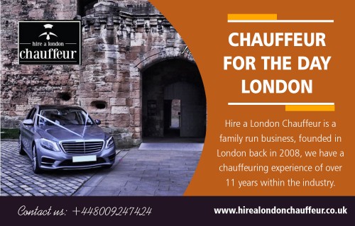 Hire Chauffeur For The Day in London for the Best in Luxury Travel at https://www.hirealondonchauffeur.co.uk/chauffeur-driven-cars/

Find us on : https://goo.gl/maps/PCyQ3qyUdyv

A thoughtful chauffeur is always a valuable Chauffeur For The Day in London. The customer is the king and as so they should be treated. A driver who plans for the needs of the customers beforehand and has items like tissues, shoe shine cloths and even umbrellas on board will always win at the end of the day. An attentive chauffeur will also ensure that climate control systems are always properly functioning to keep customers as comfortable as possible during the rides.

TSDA Trans Ltd London

Address: 31 Ellington Court,
High Street, London, N14 6LB
Call Us On +447469846963, +442083514940
Email : info@hirealondonchauffeur.co.uk

My Profile : https://photouploads.com/chauffeurhire

More Images :

https://photouploads.com/image/Espq
https://photouploads.com/image/EspI
https://photouploads.com/image/Espg
https://photouploads.com/image/Espk