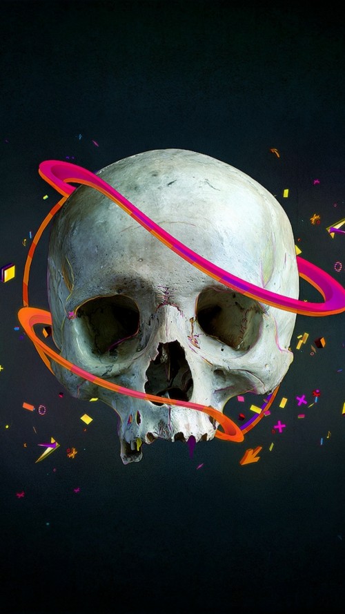 Skull lines vector confetti arrows 76383 1080x1920
