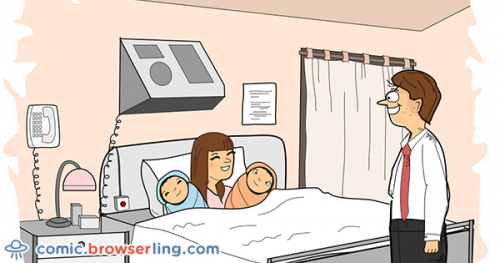 An SEO couple had twins. For the first time they were happy with duplicate content.

For more browser comics visit comic.browserling.com. New jokes about browsers and web developers every week!