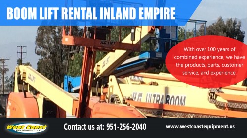 Confidence that will get you the right Boom Lift Rental San Bernardino at http://westcoastequipment.us

find us: https://goo.gl/maps/EWRWx24BDgT2

Deals in: 

boom lift rental san bernardino
boom lift rental riverside
scissor lift rental san bernardino
forklift rental san bernardino
construction equipment rental los angeles ca

Make certain that of the aspects remain in good working order as well as the gizmo has actually been considered extensively. It is clear that Boom Lift Rental San Bernardino is a more secure selection compared to taking advantage of a ladder as well as far more affordable compared to taking care of painters yet it is necessary to bear in mind 2 factors when obtaining this type of devices. When you select it up you wish to make sure to check it out in addition to mention any type of type of damages like scratches or dings that get on the equipment.

ADDRESS: 958 El Sobrante Road Corona, CA 92879 

PHONE: 951.256.2040

Social---

http://favstar.fm/users/ForkliftsLA
http://vite.io/scissorliftLA
https://compute.info/term/forkliftsla
https://websta.me/n/boomliftrentalriverside
http://westcoastequipment.us.rankank.com/