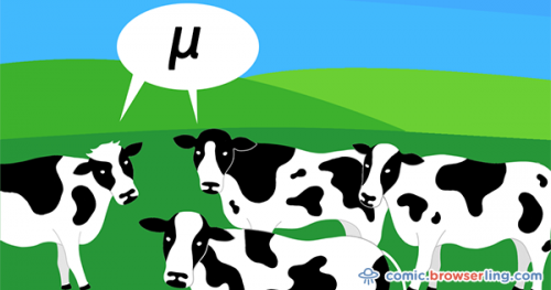 Greek cows say μ.

For more browser comics visit comic.browserling.com. New jokes about browsers and web developers every week!