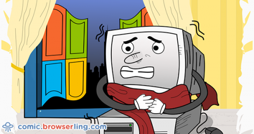 Why was the computer cold?... It left its Windows open!

For more browser comics visit comic.browserling.com. New jokes about browsers and web developers every week!
