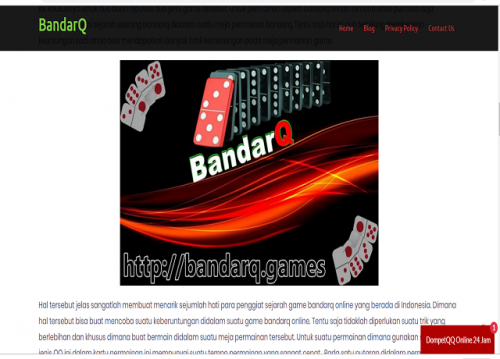 If you're utilized to playing personally, you'll locate that the rate is bandarq terpercaya various online, and the very same holds true of, 
consisting of ports.

#bandarq #bandarqonline #bandarqterpercaya

Web:http://bandarq.games/