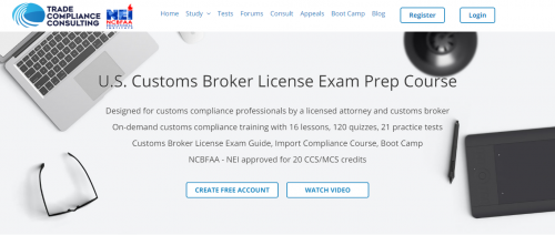 Our Customs Broker License Exam course includes lessons, quizzes, practice tests, virtual course, boot camp and forums to offer the best training in customs and import compliance.

Read more:- https://www.customsbrokerexamprep.com/

The Customs Broker Exam is challenging. and its pass rate has varied from 1.5% to 34% over the past decade. It is non-standardized due to which the degree of difficulty often varies widely across tests. Further, its syllabus covers a vast amount of material.Therefore, proper guidance and preparation are necessary to pass the Customs Broker Exam. Our Online Customs Broker Prep Course offers lessons in carefully selected material from 16 tested topics, that cover 99% of the questions set in previous Exams, over the last 20 years. We offer over 120 quizzes using 1,600 older test questions in these topics to help you gain mastery. We also offer 20 full length online practice tests, containing 1,600 actual test questions, which provide over 90 hours of rigorous simulated test practice. Our course is computer adaptive as it adapts to each user, tracks and analyzes individual performance, and offers personalized feedback and study plan, much like a personal tutor. Our Customs Broker Exam Prep Course is the best way to prepare for the Customs Broker Exam.

#Customsbrokerexam #Customsbrokerexamprep #Customsbrokerlicenseexamination #Customsbrokercourses #Customsbrokercourse #Importcompliancetraining #Customscompliancetraining #Bestcustomsbrokercourse