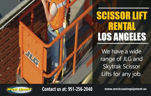 Using Scissor Lift Rental Los Angeles Can Save Your Time and Money At http://westcoastequipment.us/scissor-lift-rentals/

Find Us: https://goo.gl/maps/49fVus8fWX42

Deals in .....

Boom Lift Rental Riverside
Scissor Lift Rental San Bernardino
Construction Equipment Rental Los Angeles CA
Scissor Lift rental Los Angeles
Boom lift Rental Inland Empire
Forklift Rental Orange County

Scissor Lift Rental Los Angeles is a kind of platform that's useful for lifting loads or people to a certain height. It is a useful vehicle for many different tasks since they come in many different sizes. These kind of rentals are especially useful for lifting workers or materials to a certain height (for painting the outside of a tall building for example).

With over 100 years of combined experience in service, parts, sales and rentals, West Coast Equipment, 
LLC is the oldest and most experienced telehandler company in Southern California

Add: 	958 El Sobrante Road Corona, CA 92879
Ph:  	951.256.2040
Mail: 	Sales@WestCoastEquipment.us

Social---

https://plus.google.com/+JuliaMartinjm
https://forkliftsla.netboard.me/
http://www.pearltrees.com/forkliftsla
https://www.crunchyroll.com/user/Boomlift