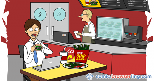 How do programmers like their burgers?... With chips.

For more browser comics visit comic.browserling.com. New jokes about browsers and web developers every week!