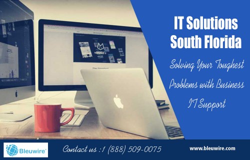 Selecting The Right Managed IT Services in Doral at https://bleuwire.com/

Service us 
Managed It Services Florida
Managed Services South Florida
It Support Florida
It Solutions South Florida

Managed IT Services in Doral have emerged as one of the most reliable solution for organizations of all sizes who require an external service-provider to manage their IT requirements for which they don't have enough resources. This helps them in fulfilling their business requirements efficiently without cutting their business profits. However, clients should be very careful in hiring the IT outsourcing company for their IT requirements.

Contact us
Address-10990 NW 138th St, STE 10,Hialeah, FL 33018
Phone-  +1 (888) 509-0075
Email -info@bleuwire.com

Find us 
https://goo.gl/maps/JPXT11zGsvR2

Social
https://twitter.com/bleuwire/
https://www.linkedin.com/company/bleuwire
http://www.facecool.com/profile/ITSupportTampa
http://mysocialpeople.com/profile/MiamiITServices
https://plus.google.com/u/0/117747196385985035385