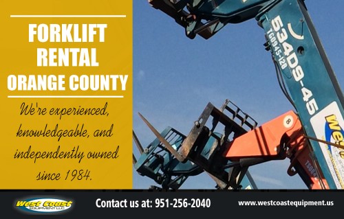 Forklifts in Los Angeles To Make Your Workplace Efficient And Secure AT : http://westcoastequipment.us/scissor-lift-rentals/
A valve regulates it. In pneumatic lifts, airbags are used to move the scissor arms up and down. The Forklifts in Los Angeles can also be categorized into two types depending upon their drive mechanism - hydraulic lifts and pneumatic lifts. In hydraulic lifts, a liquid is used for the upward movement of the elevator. When the fluid is released, the scissor arms stretch and the lift moves up. The amount of liquid released depends upon the height to which the lift has to be raised.
Social : 
https://www.viki.com/users/boomliftrentalla/about
https://www.321area.com/user/ScissorLiftLosAngele
https://www.unitymix.com/scissorliftLA