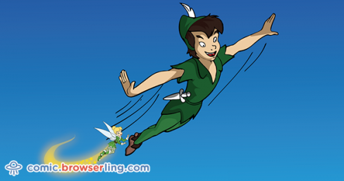 Why is Peter Pan always flying? Because he Neverlands.

For more browser comics visit comic.browserling.com. New jokes about browsers and web developers every week!