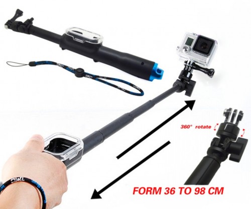 For Go pro Accessories 98cm Handheld Monopod With font b WIFI b font font b Remote