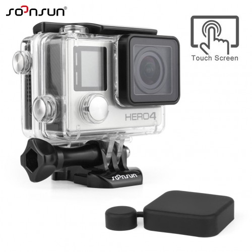 SOONSUN Waterproof Housing Protective font b Case b font Cover w Touch BacPac Backdoor for GoPro
